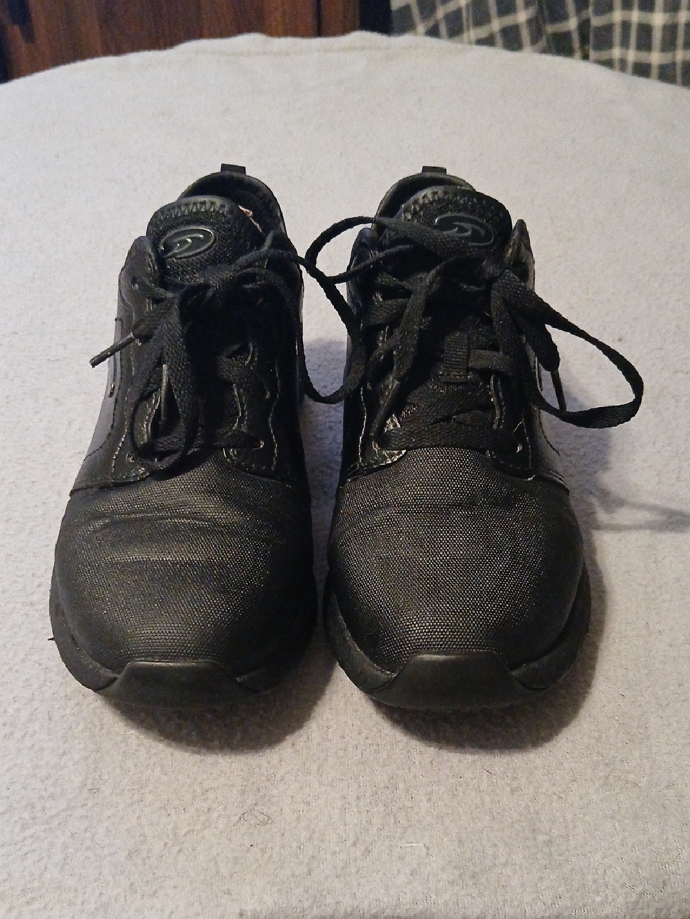 All-Black Athletic Sneakers - Lace Up